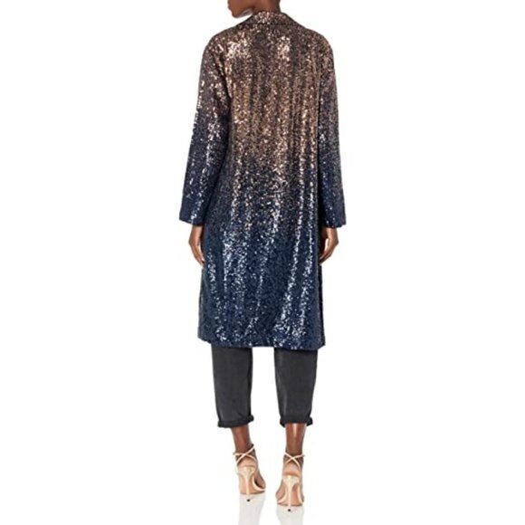 💕TRINA TURK💕 Pisces Jacket ~ Supernova Sequin Moonstone/Midnight Ombre XL NWT - Picture 9 of 16